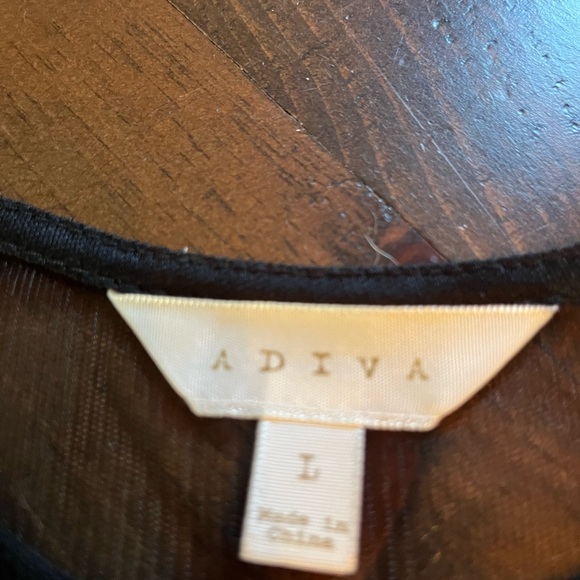 Adiva sheer mesh embroidered top - Picture 2 of 3